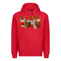 Red hispanic heritage month coffee cups Premium Hoodie - texasbilliewilder