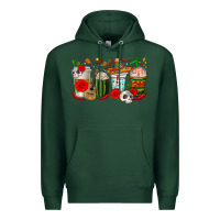 Sports Green hispanic heritage month coffee cups Premium Hoodie - texasbilliewilder