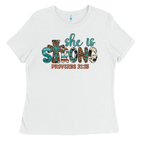 White she is strong Ladies Tee - Artiststas