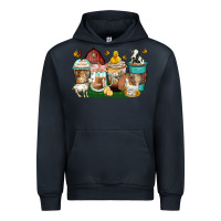 Navy farm animals coffee cups Urban Hoodie - Zillion Design Studio