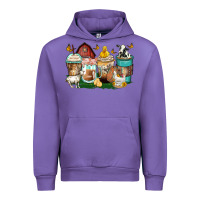 Tulip farm animals coffee cups Urban Hoodie - Zillion Design Studio