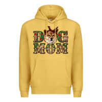 Antique Gold dog mom shiba inu Premium Hoodie - RanaPortraitStore