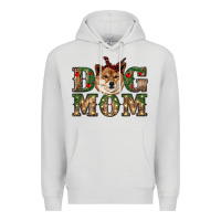 Dove Grey dog mom shiba inu Premium Hoodie - RanaPortraitStore