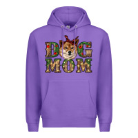 Purple dog mom shiba inu Premium Hoodie - RanaPortraitStore