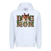 White dog mom shiba inu Premium Hoodie - RanaPortraitStore