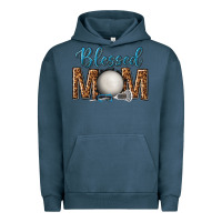 Pigment Midnight Navy western blessed mom with lacrosse Urban Hoodie - texasbilliewilder