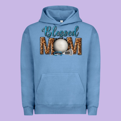 Western Blessed Mom With Lacrosse Urban Hoodie Designed By Texasbilliewilder