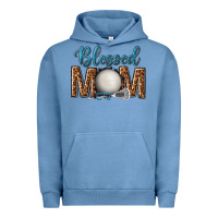 Pigment Pebble Blue western blessed mom with lacrosse Urban Hoodie - texasbilliewilder