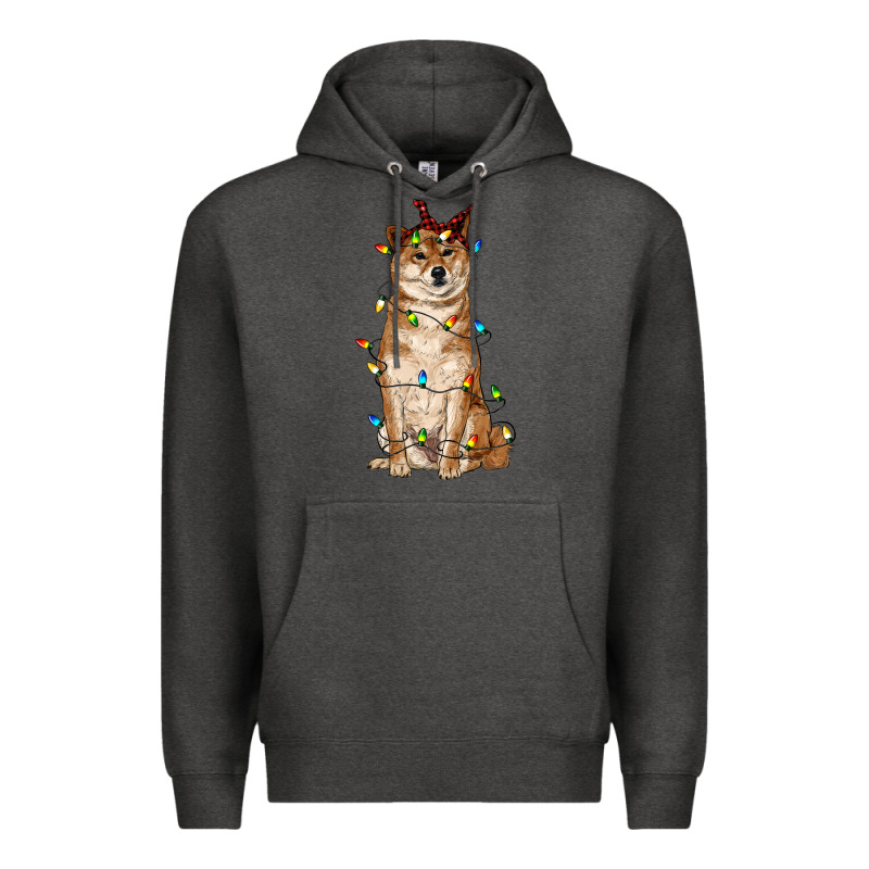 Christmas Lights Shiba Inu Premium Hoodie by RanaPortraitStore | Teevron