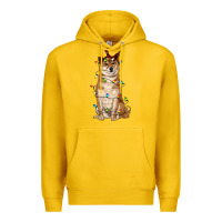 Lemon christmas lights shiba inu Premium Hoodie - RanaPortraitStore