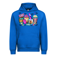Cobalt eyelash coffee cups Urban Hoodie - Zillion Design Studio