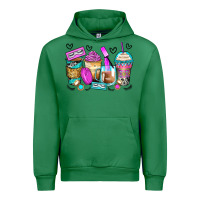 Emerald eyelash coffee cups Urban Hoodie - Zillion Design Studio