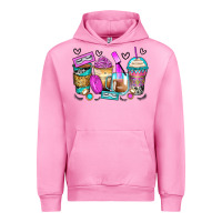 Fuchsia Pink eyelash coffee cups Urban Hoodie - Zillion Design Studio