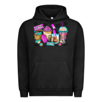 Pigment Black eyelash coffee cups Urban Hoodie - Zillion Design Studio