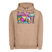Pigment Burro eyelash coffee cups Urban Hoodie - Zillion Design Studio