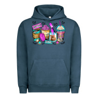 Pigment Midnight Navy eyelash coffee cups Urban Hoodie - Zillion Design Studio