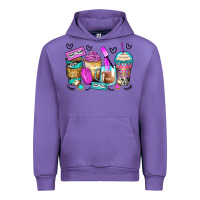 Tulip eyelash coffee cups Urban Hoodie - Zillion Design Studio