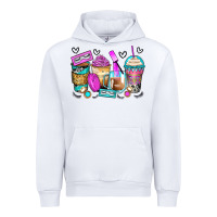 White eyelash coffee cups Urban Hoodie - Zillion Design Studio