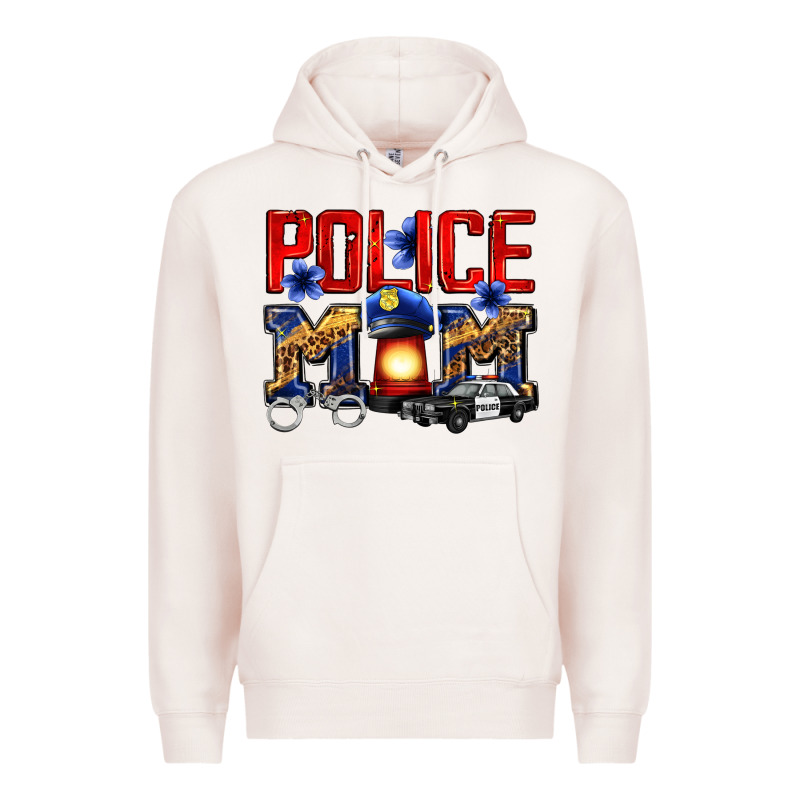 Police Mom Premium Hoodie by Zillion Design Studio | Teevron