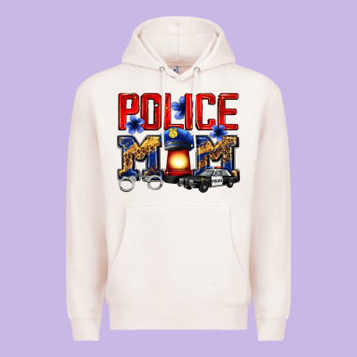 Police Mom Premium Hoodie Designed By Zillion Design Studio