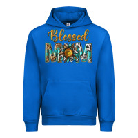 Cobalt western blessed mom with sunflower Urban Hoodie - texasbilliewilder