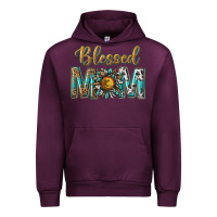 Mauve Wine western blessed mom with sunflower Urban Hoodie - texasbilliewilder