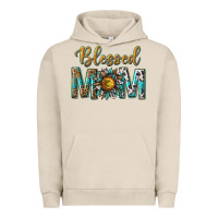 Pigment French Oak western blessed mom with sunflower Urban Hoodie - texasbilliewilder