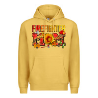 Antique Gold firefighter mom Premium Hoodie - Zillion Design Studio