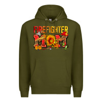 Army Green firefighter mom Premium Hoodie - Zillion Design Studio