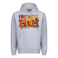 Heather Grey firefighter mom Premium Hoodie - Zillion Design Studio