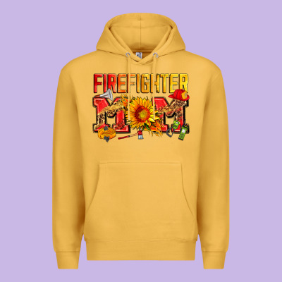 Firefighter Mom Premium Hoodie Designed By Zillion Design Studio