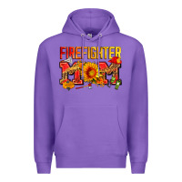 Purple firefighter mom Premium Hoodie - Zillion Design Studio
