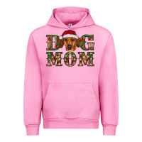 Fuchsia Pink christmas dog mom dachshund Urban Hoodie - RanaPortraitStore