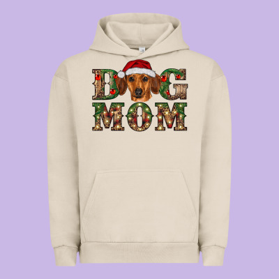 Christmas Dog Mom Dachshund Urban Hoodie Designed By Ranaportraitstore
