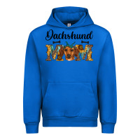 Cobalt western dachshund mom Urban Hoodie - RanaPortraitStore