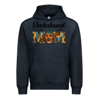 Navy western dachshund mom Urban Hoodie - RanaPortraitStore