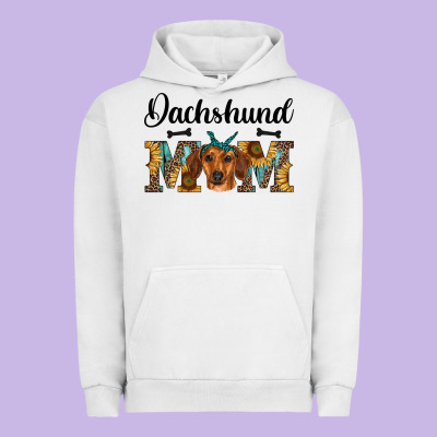Western Dachshund Mom Urban Hoodie Designed By Ranaportraitstore