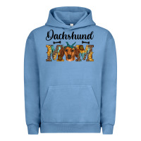 Pigment Pebble Blue western dachshund mom Urban Hoodie - RanaPortraitStore