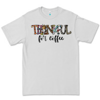 Dove Grey thankful for coffee Premium Tee - CowhideDigitalArt