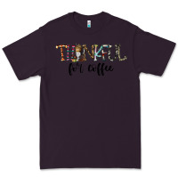 Plum thankful for coffee Premium Tee - CowhideDigitalArt
