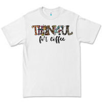 White thankful for coffee Premium Tee - CowhideDigitalArt