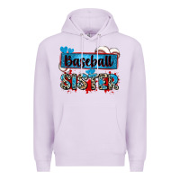 Lilac baseball sister with leopard Premium Hoodie - Zillion Design Studio