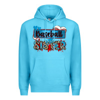 Ocean Blue baseball sister with leopard Premium Hoodie - Zillion Design Studio