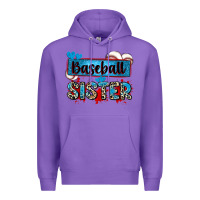 Purple baseball sister with leopard Premium Hoodie - Zillion Design Studio