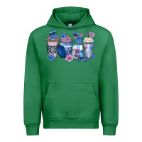 Emerald stitch coffee cups Urban Hoodie - Zillion Design Studio