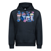 Navy stitch coffee cups Urban Hoodie - Zillion Design Studio