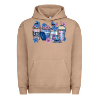 Pigment Burro stitch coffee cups Urban Hoodie - Zillion Design Studio