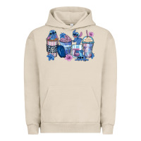 Pigment French Oak stitch coffee cups Urban Hoodie - Zillion Design Studio