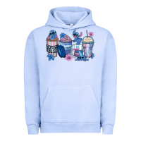 Pigment Grape Ice stitch coffee cups Urban Hoodie - Zillion Design Studio