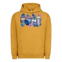Pigment Peanut Butter stitch coffee cups Urban Hoodie - Zillion Design Studio